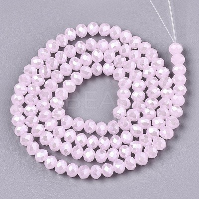 Electroplate Glass Beads Strands EGLA-A034-J6mm-A09-1