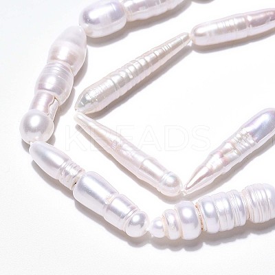 Natural Baroque Pearl Keshi Pearl Beads Strands PEAR-N021-15-03-1