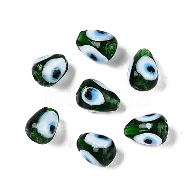 Handmade Evil Eye Lampwork Beads LAMP-T021-16A-1