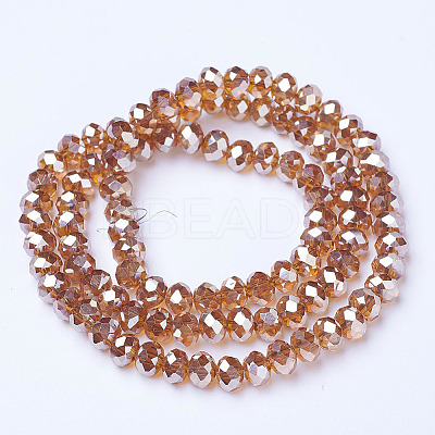 Electroplate Glass Beads Strands EGLA-A034-T2mm-C02-1