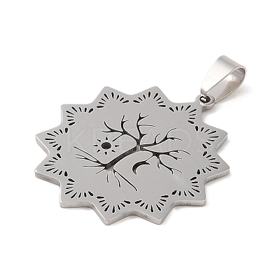 Non-Tarnish 201 Stainless Steel Pendants STAS-s126-05P-1