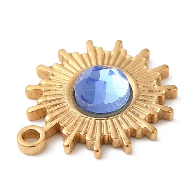 Real 18K Gold Plated 304 Stainless Steel Pendants X-STAS-A084-21G-05-1