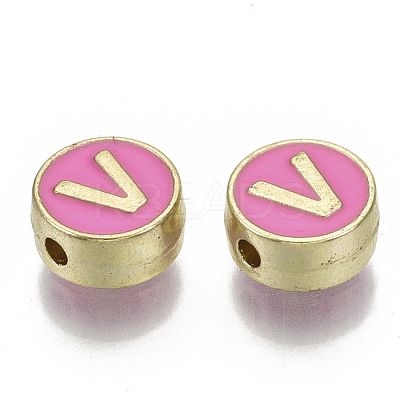 Alloy Enamel Beads X-ENAM-S122-028V-NR-1