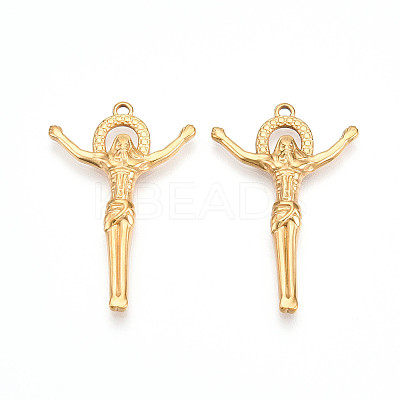 304 Stainless Steel Pendants STAS-N109-38G-1