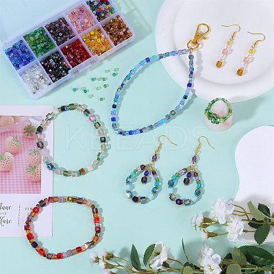 2 Bags Imitation Artificial Crystal Glass Beads GLAA-SZ0001-95A-05-1