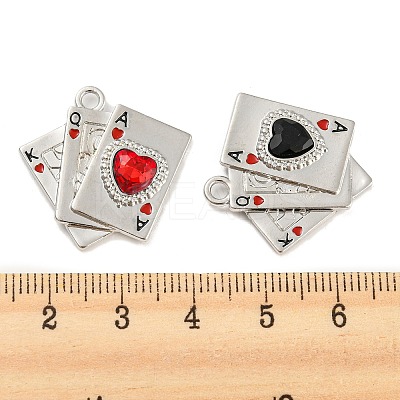Alloy with Enamel Pendants FIND-G062-22P-1