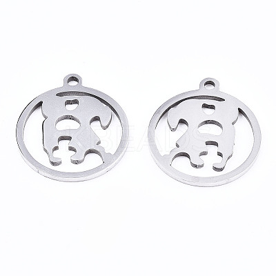 Non-Tarnish Valentine's Day 201 Stainless Steel Pendants LS-STAS-T044-187P-1