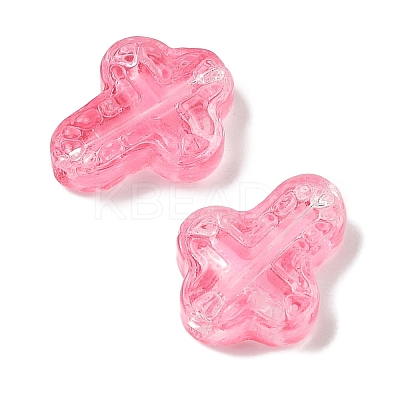 Transparent Spray Paint Glass Beads GLAA-Z011-04G-1