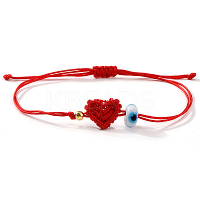 Lampwork Bead Braided Bead Bracelets JB7932-5-1