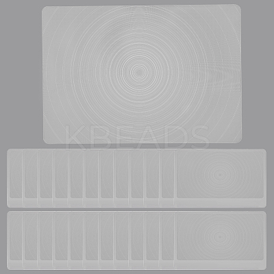 AHADEMAKER 25Pcs 2 Style PVC Plasic Portable Magnifying Lenses TOOL-GA0001-65-1
