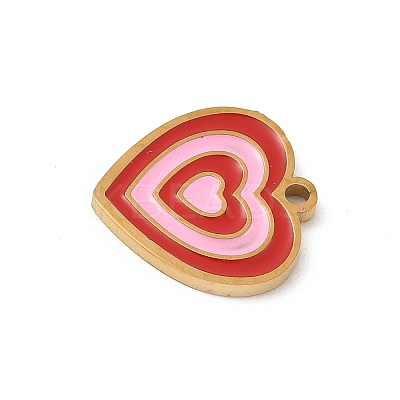 304 Stainless Steel Enamel Charms STAS-P388-19E-G-1