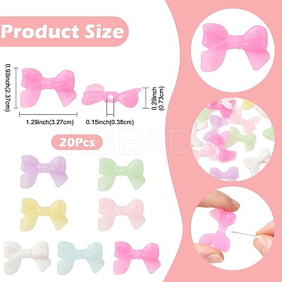 20Pcs Acrylic Bead OACR-YW0003-85-1