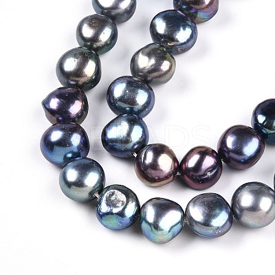Natural Cultured Freshwater Pearl Beads Strands PEAR-N014-10E-01-1