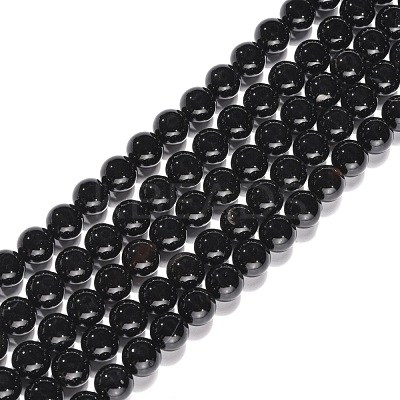 Natural Onyx Beads Strands G-G390-8mm-01-1