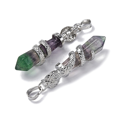 Natural Fluorite Pendants G-A241-01P-06-1