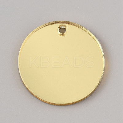 Acrylic Pendants TACR-WH0025-05B-1