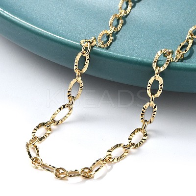 Brass Cable Chain Bracelets for Women Men BJEW-F494-05G-1