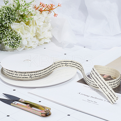Words Printed Cotton Ribbon OCOR-PH0001-09-1