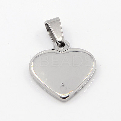 Tarnish Resistant Fashionable 304 Stainless Steel Mirror Polished Finish Stamping Blank Tag Pendants X-STAS-J002A-01-1