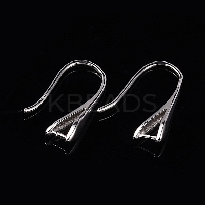 Anti-Tarnish Rhodium Plated 925 Sterling Silver Earring Hooks STER-K168-116P-1