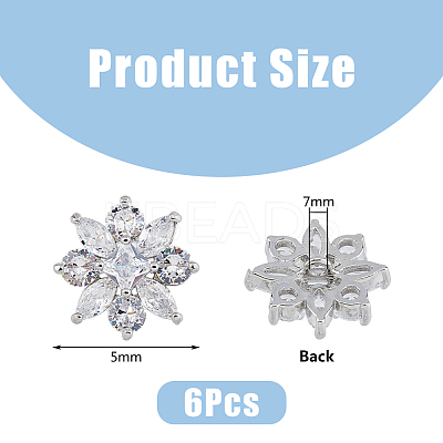 6Pcs 1-Hole Zinc Alloy Shank Buttons FIND-DC0005-27-1