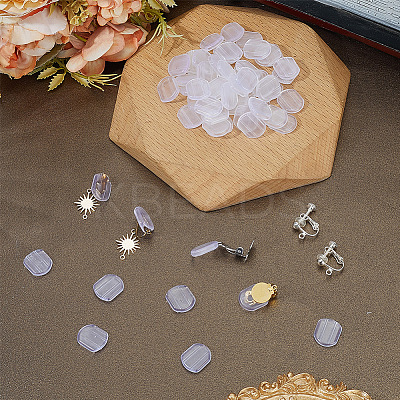 120Pcs Comfort Silicone Earring Pads KY-SP0001-68-1
