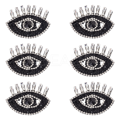 Evil Eye Shape Appliques LS-DIY-WH0401-33-1