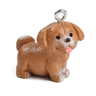 Cute Opaque Resin Pendants RESI-R458-05D-1