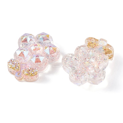 Transparent Epoxy Resin Flower Decoden Cabochons CRES-M034-06C-1