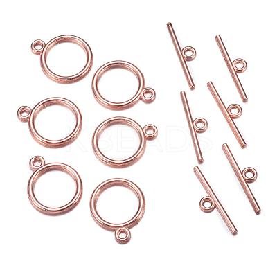 Tibetan Style Toggle Clasps X-TIBE-A12208-RG-NR-1
