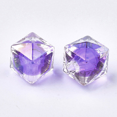 Transparent Acrylic Beads TACR-S148-09E-1