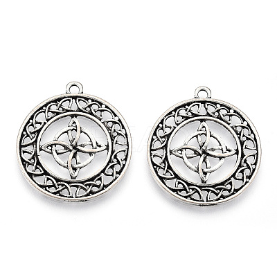 Tibetan Style Alloy Pendants PALLOY-T075-215AS-1