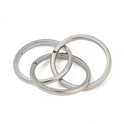 201 Stainless Steel Trinity Interlocking Ring Finger Rings FS-WG6776A-05-1