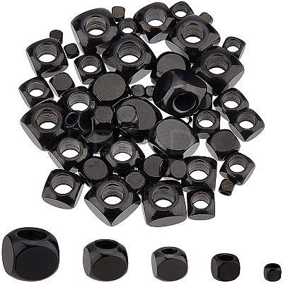 50Pcs 5 Style 304 Stainless Steel Beads STAS-UN0025-20-1