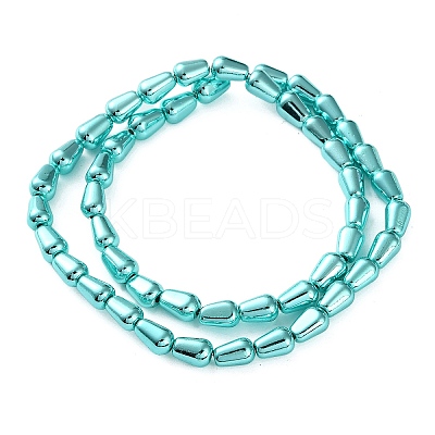 Electroplated Synthetic Non-Magnetic Hematite Beads Strands G-C248-H01-6x12mm-1
