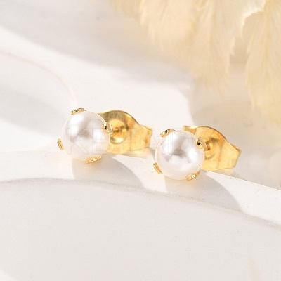 304 Stainless Steel Stud Earrings EJEW-I229-01G-A-1
