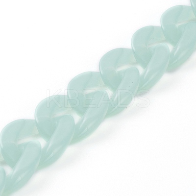 Handmade Acrylic Curb Chains AJEW-JB00856-1