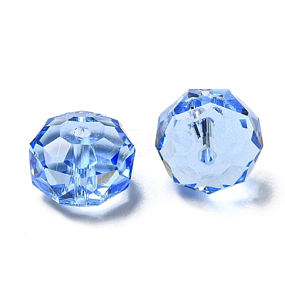 Transparent K9 Glass Beads GLAA-E048-01-17-1