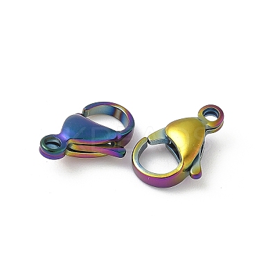 304 Stainless Steel Lobster Claw Clasps STAS-T065-17mm-34RC-1