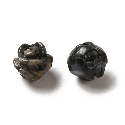 Natural Glaucophane Carved Flower Scattered Beads G-O156-B-30-1