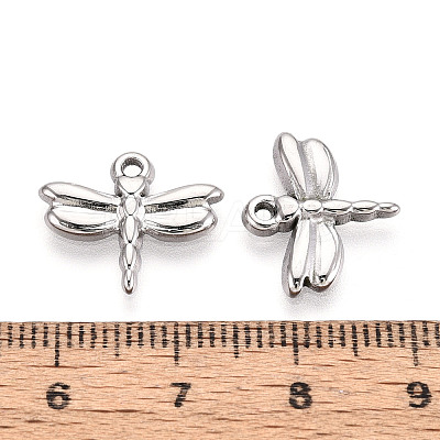 304 Stainless Steel Dragonfly Pendants STAS-T069-22P-1