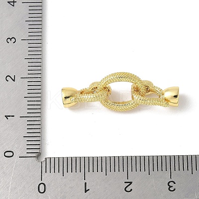 Brass Micro Pave Clear Cubic Zirconia Fold Over Clasps KK-M320-11G-1