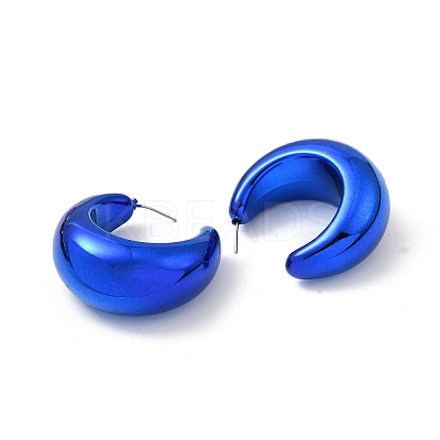 Arch Acrylic Stud Earrings EJEW-P251-17-1