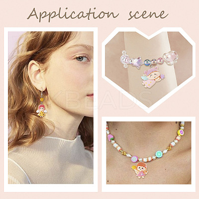 30Pcs 5 Style Opaque Resin Pendants RESI-SC0002-46-1