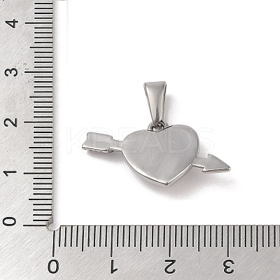 Non-Tarnish 304 Stainless Steel Pendants STAS-R232-09P-1