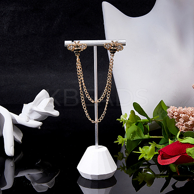 4Pcs Bee Zinc Alloy Rhinestone Fringed Brooches JEWB-FH0002-33KCG-1