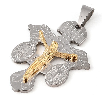 304 Stainless Steel Pendants STAS-C103-02GP-02-1