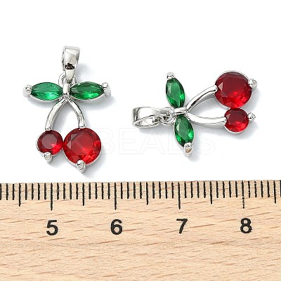 SHEGRACE Brass Cubic Zirconia Charms XGRQ3P816-625P-1