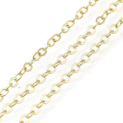 Rack Plating Brass Cable Chains CHC-M001-03G-02-1