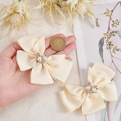 Polyester Bowknot Shoe Decorations FIND-GO0001-52A-1